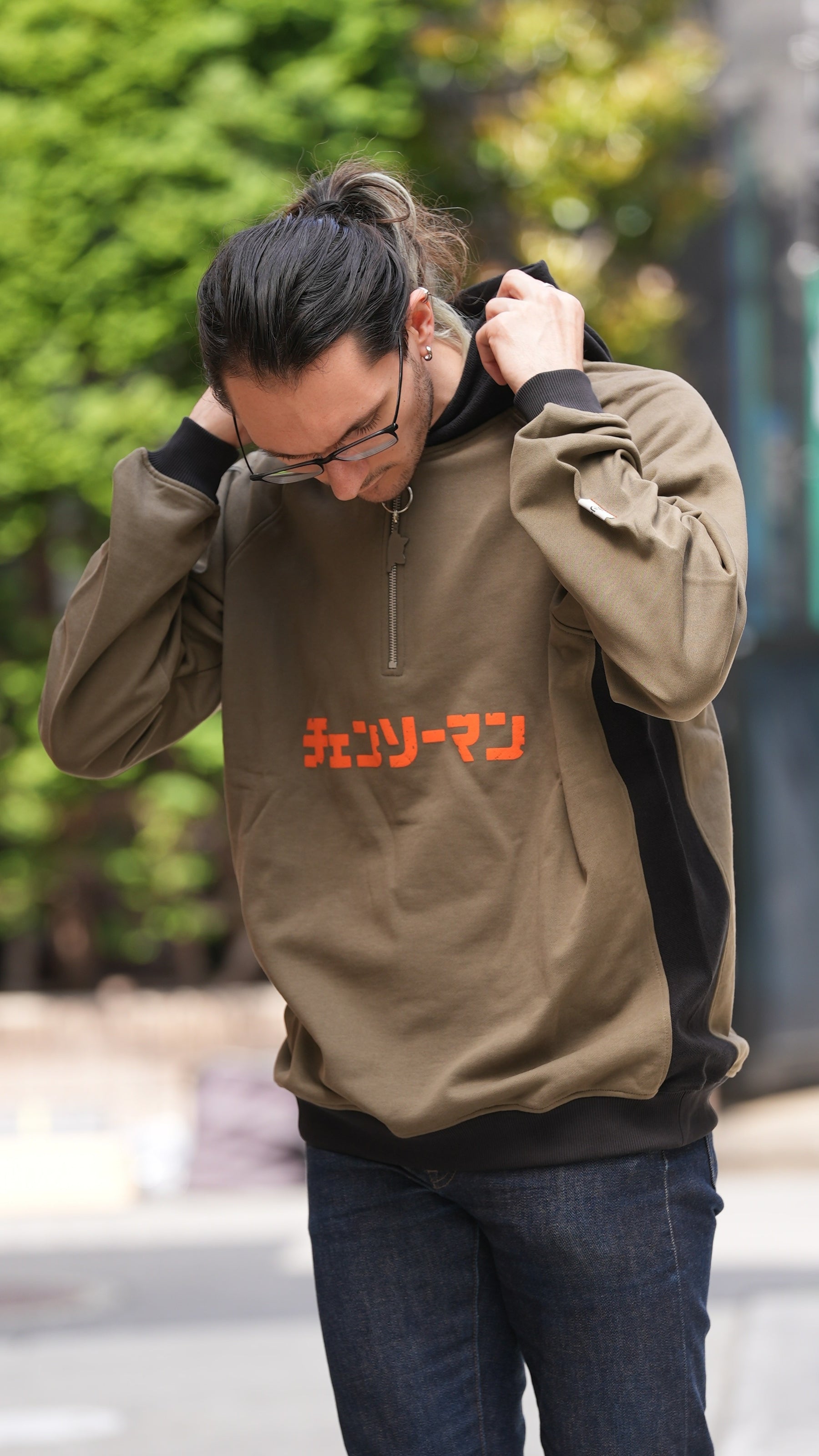 Hoodie Power Kaki