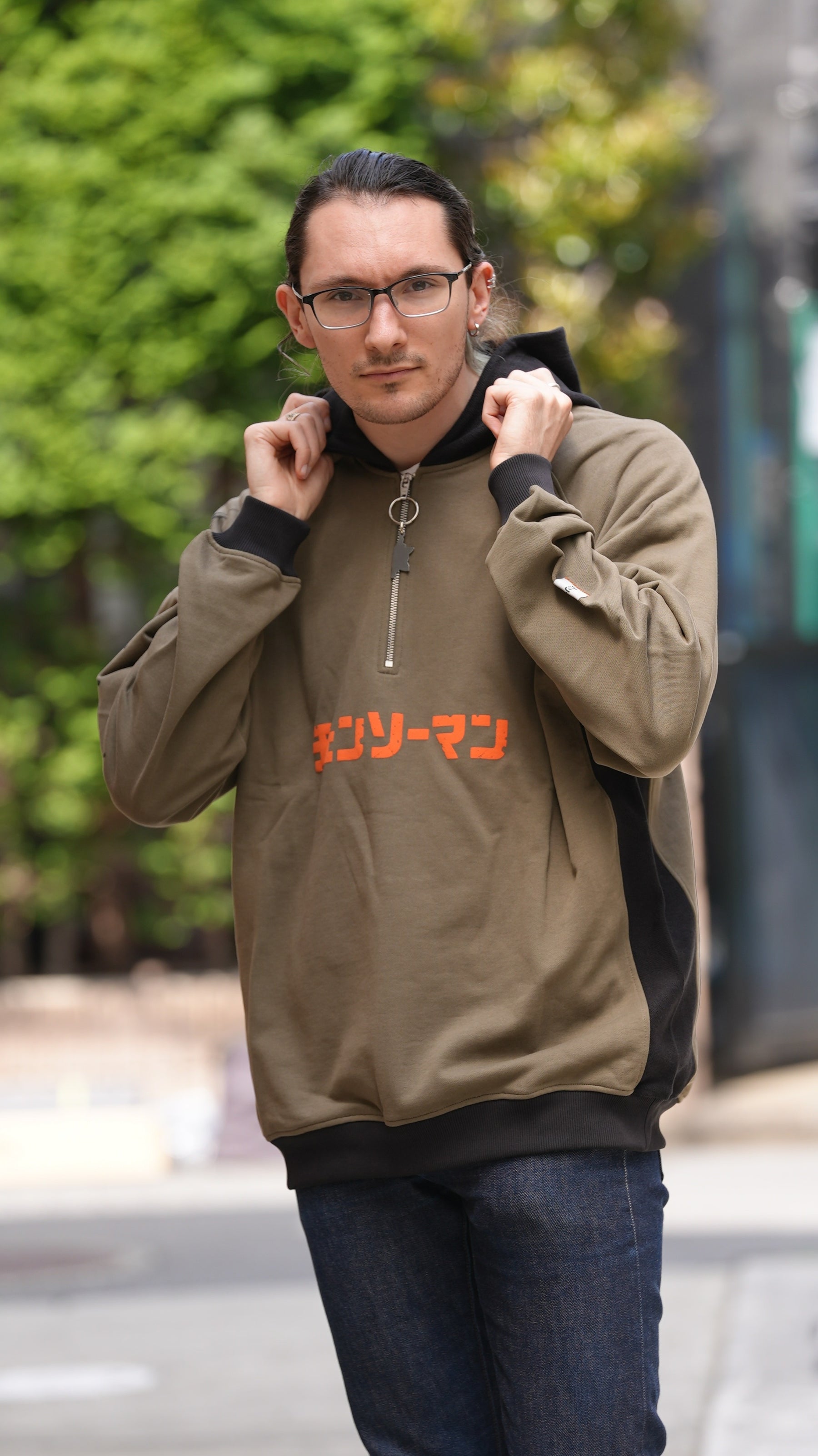 Hoodie Power Kaki