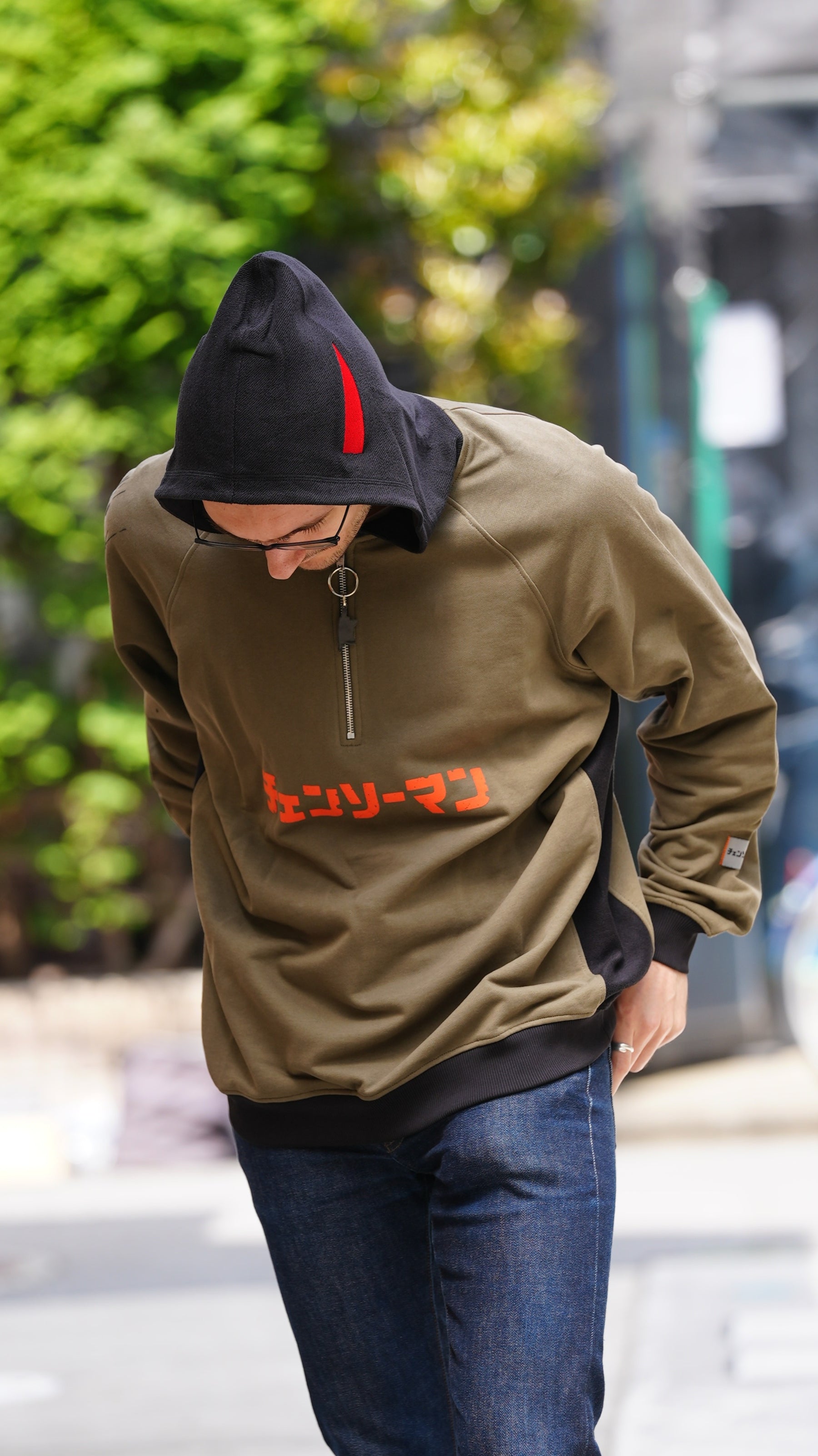 Hoodie Power Kaki