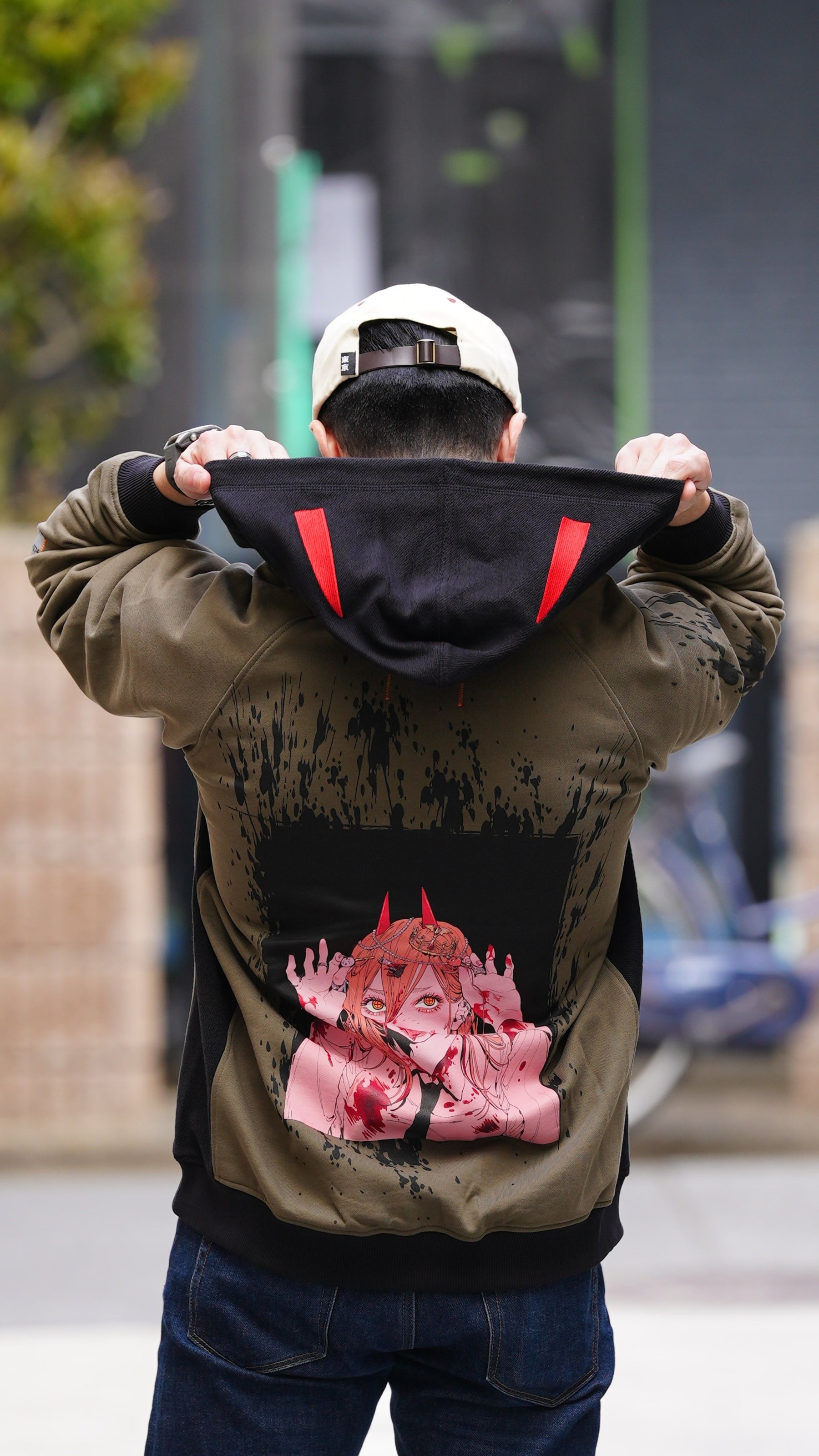Hoodie Power Kaki