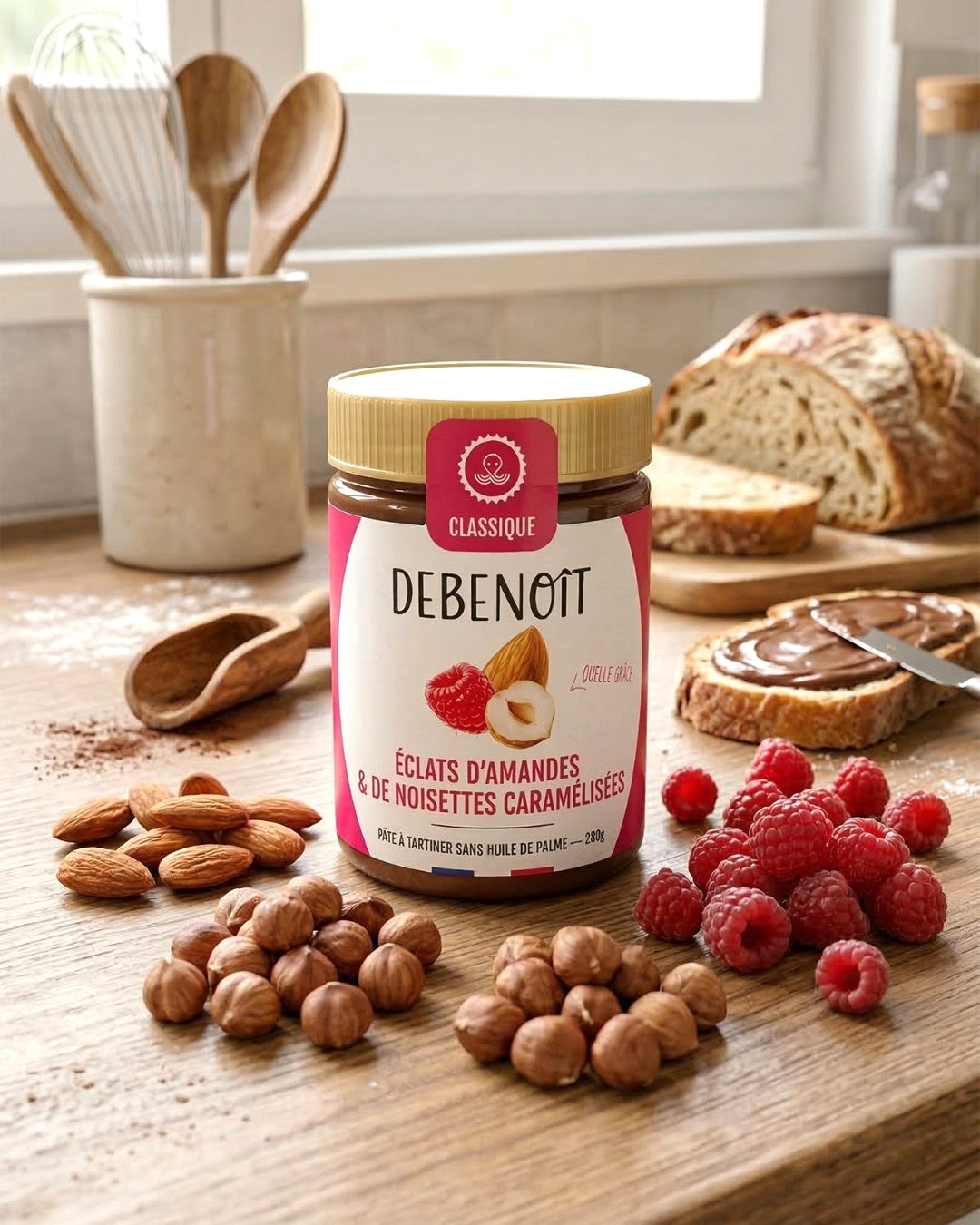 Pâte à tartiner DEBENOÎT - Framboise 280g