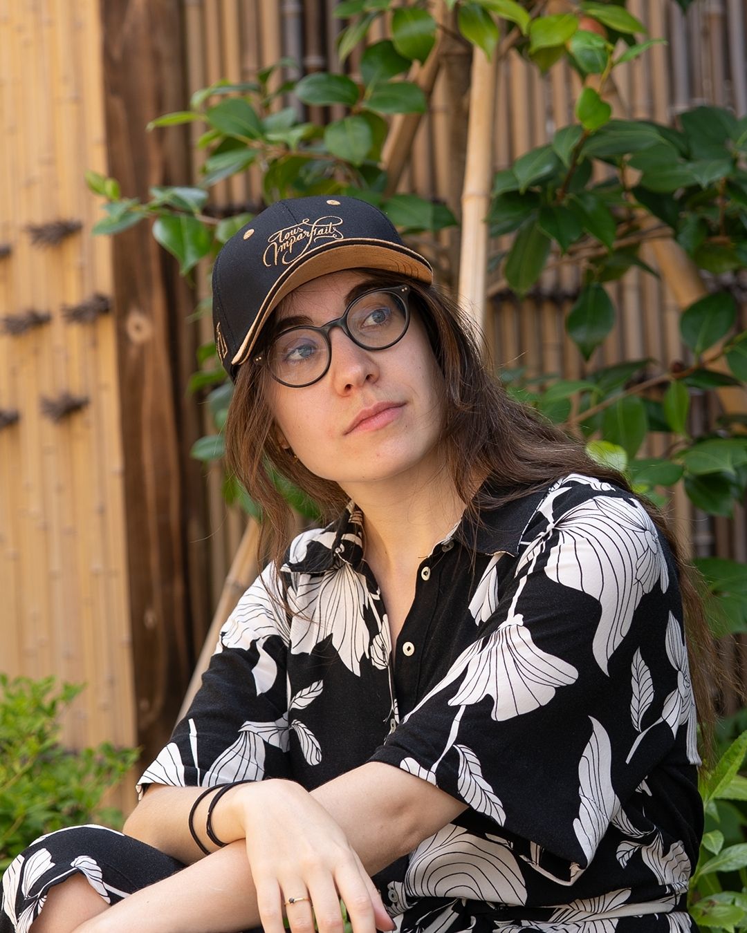 Casquette noire porté par Eva d'Ici Japon Corp