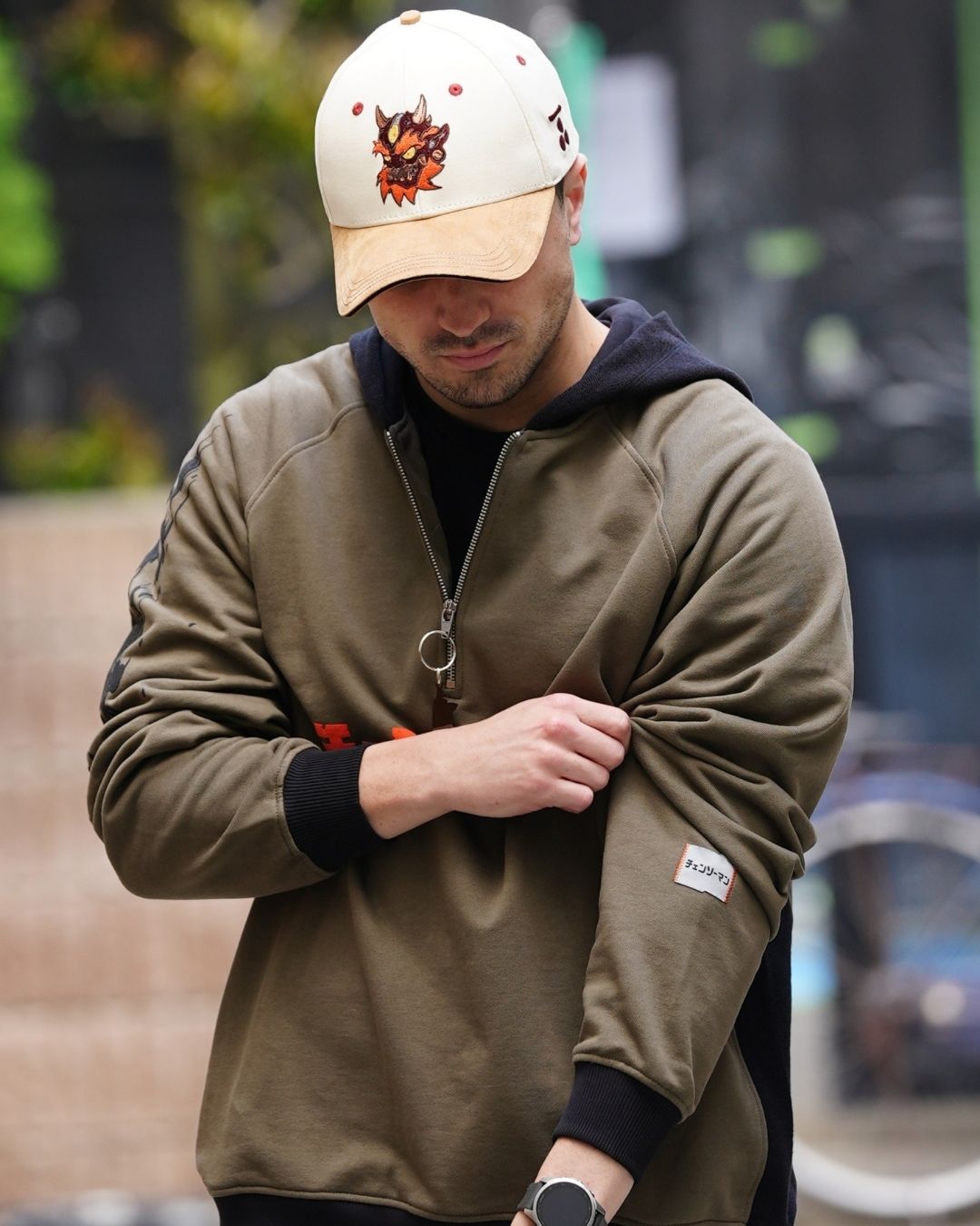 Hoodie Power Kaki
