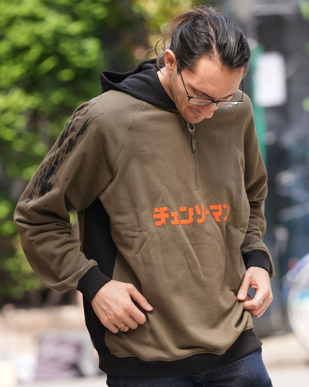 Hoodie Power Kaki