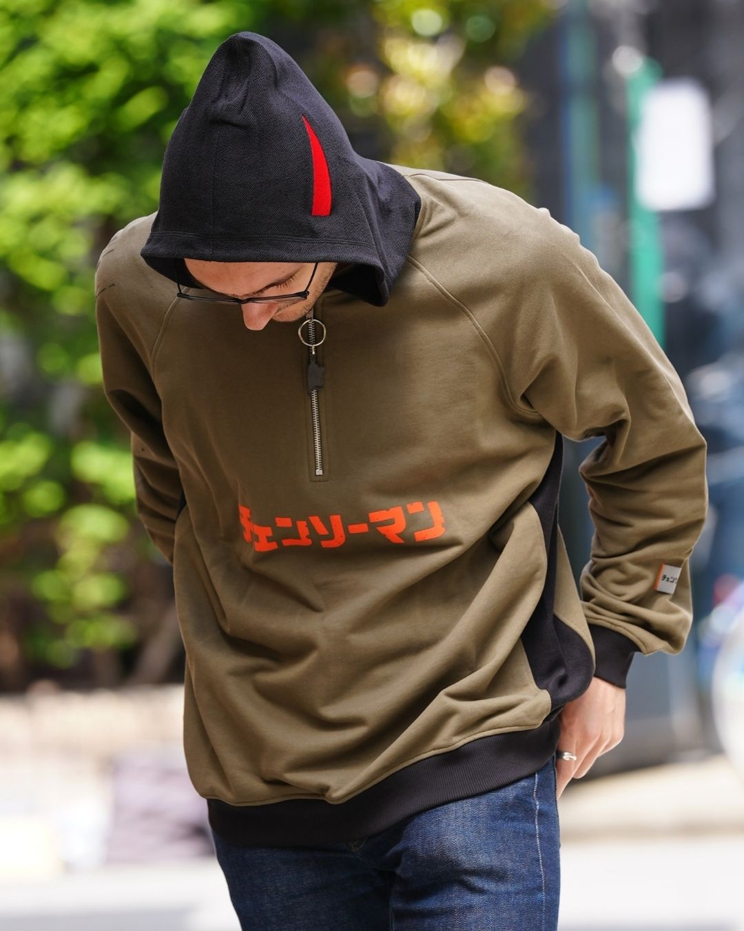 Hoodie Power Kaki