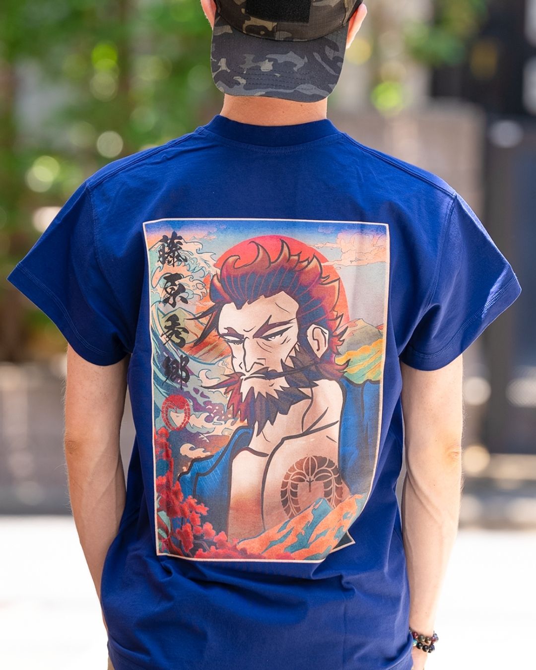 T-shirt Fujiwara - Bleu
