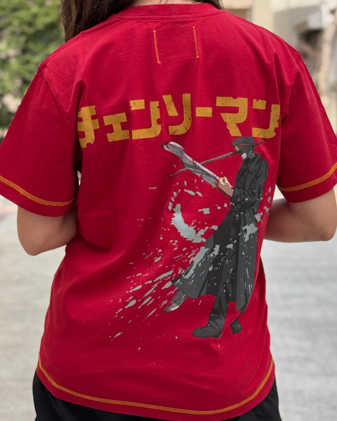 T-shirt Katana Man Red - Collection Chainsaw Man