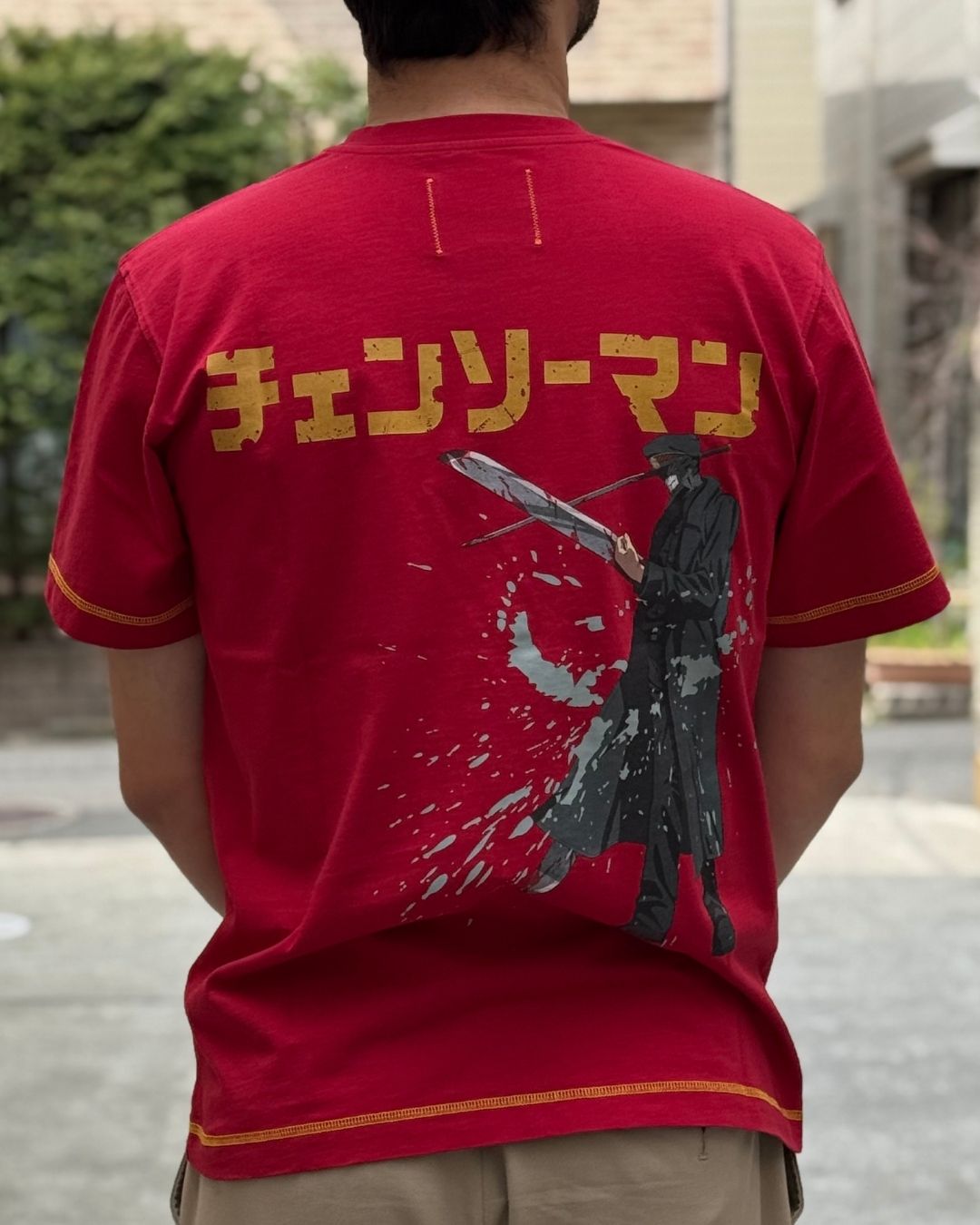 T-shirt Katana Man Red - Collection Chainsaw Man