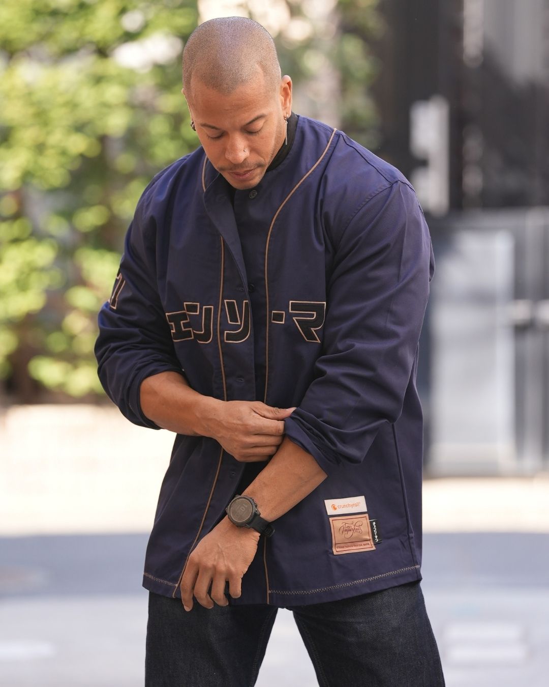 Veste Baseball Chainsaw Man - Denji Navy