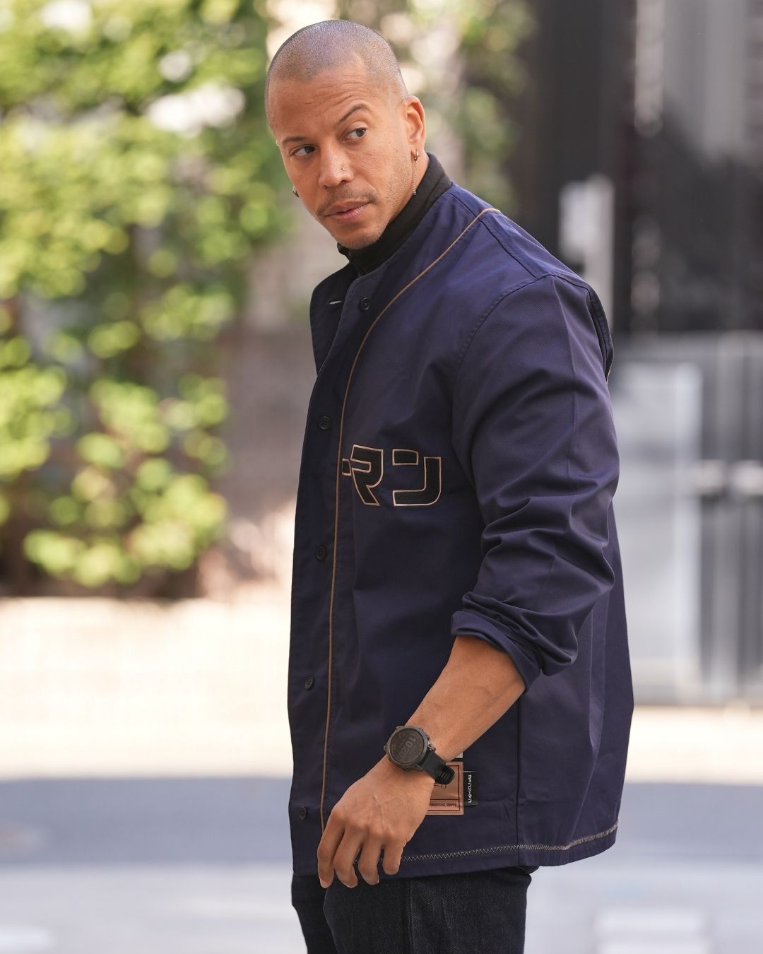 Veste Baseball Chainsaw Man - Denji Navy