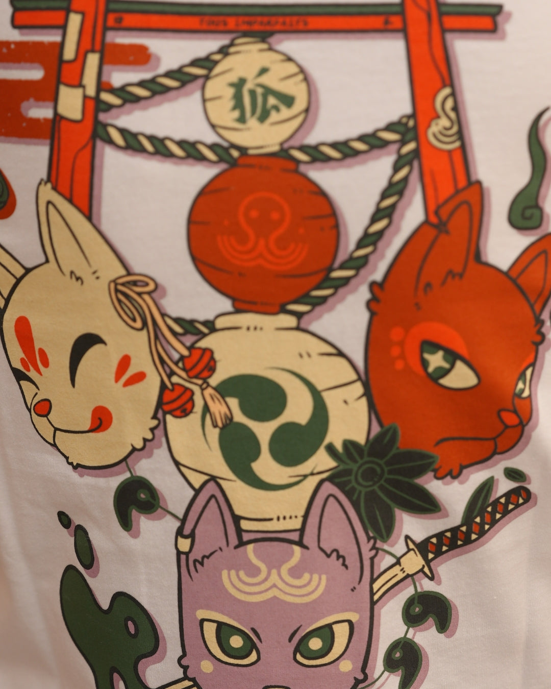 T-shirt Kitsune - White