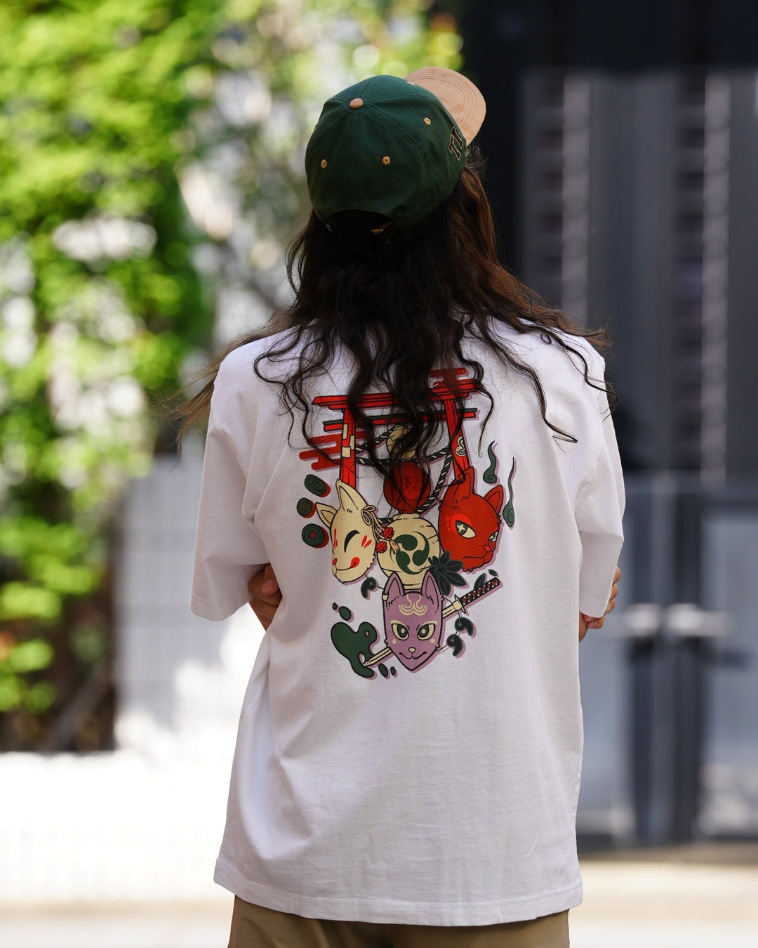 T-shirt Kitsune - White