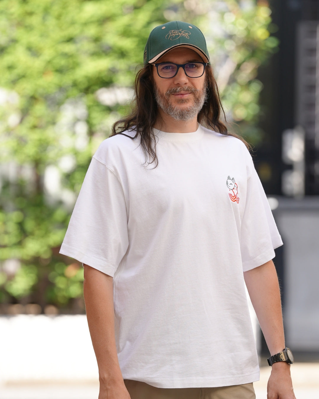 T-shirt Kitsune - White