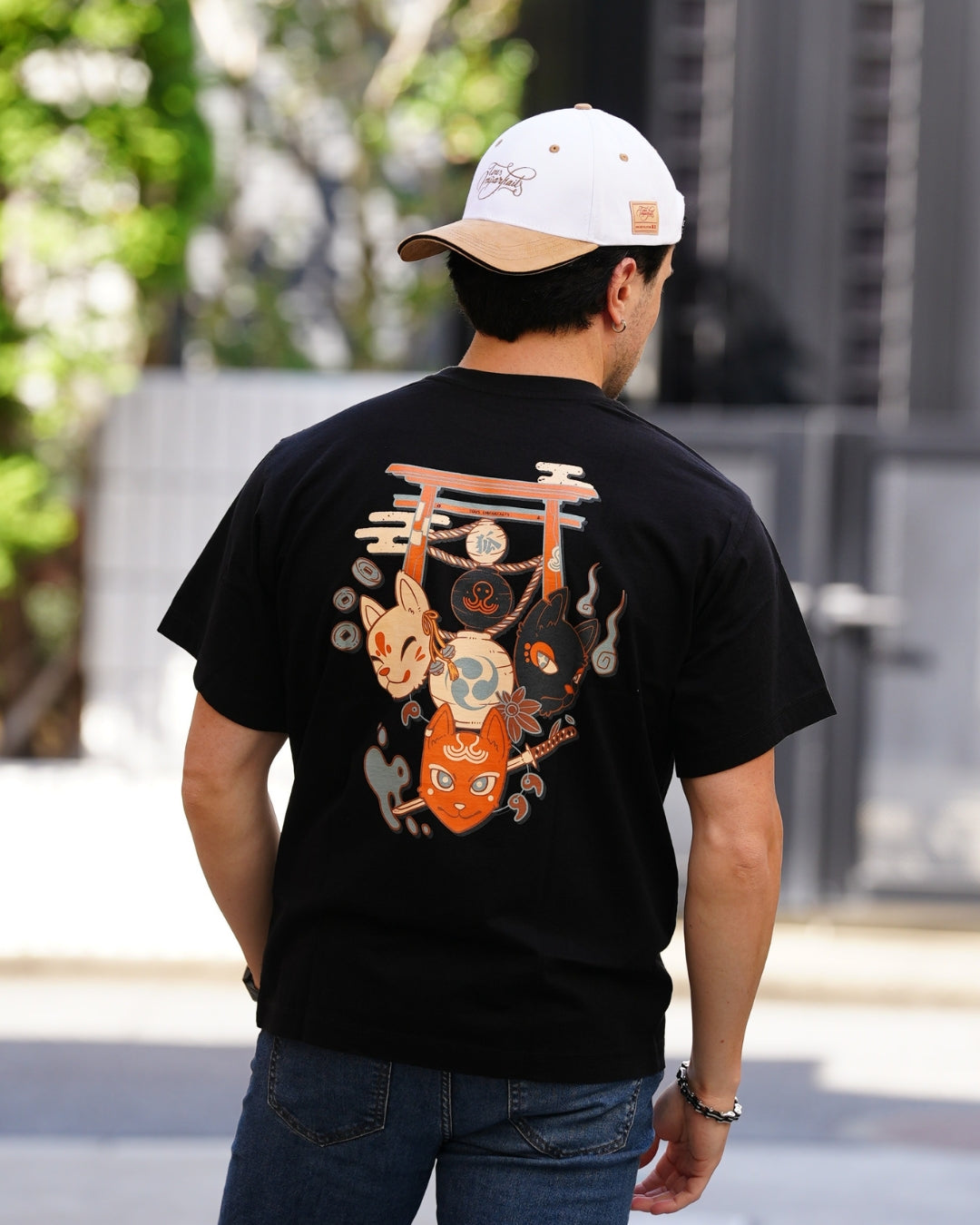 T-shirt Kitsune - Black