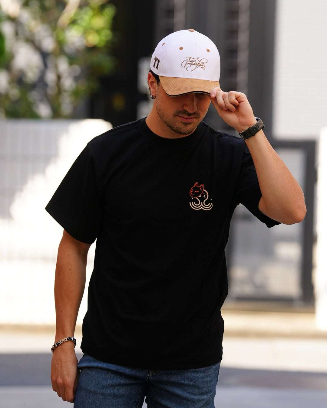 T-shirt Kitsune - Black