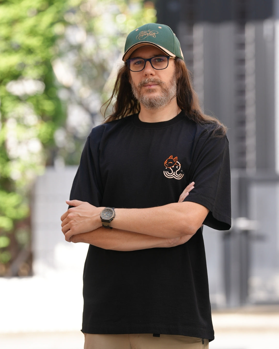 T-shirt Kitsune - Black