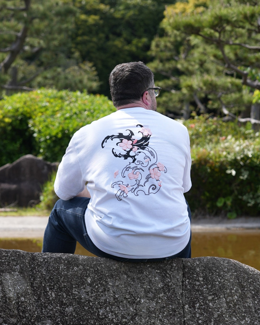 T-shirt Sakura - Blanc