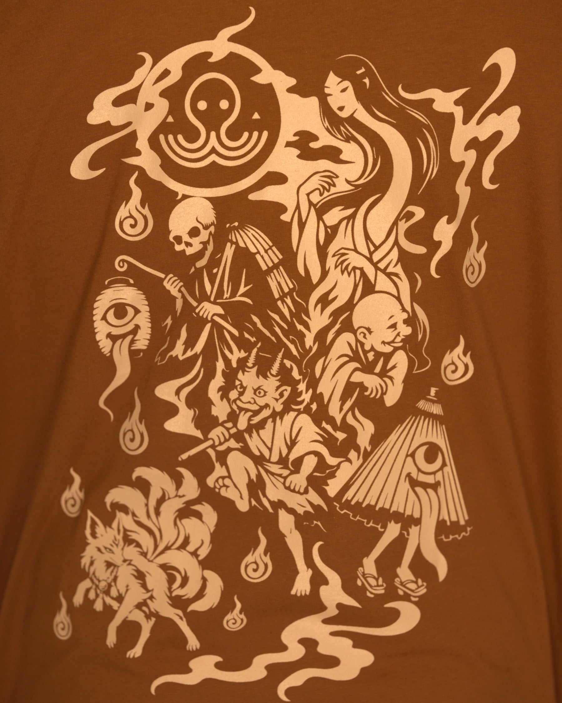 T-shirt Hyakki Yagyō – Brun