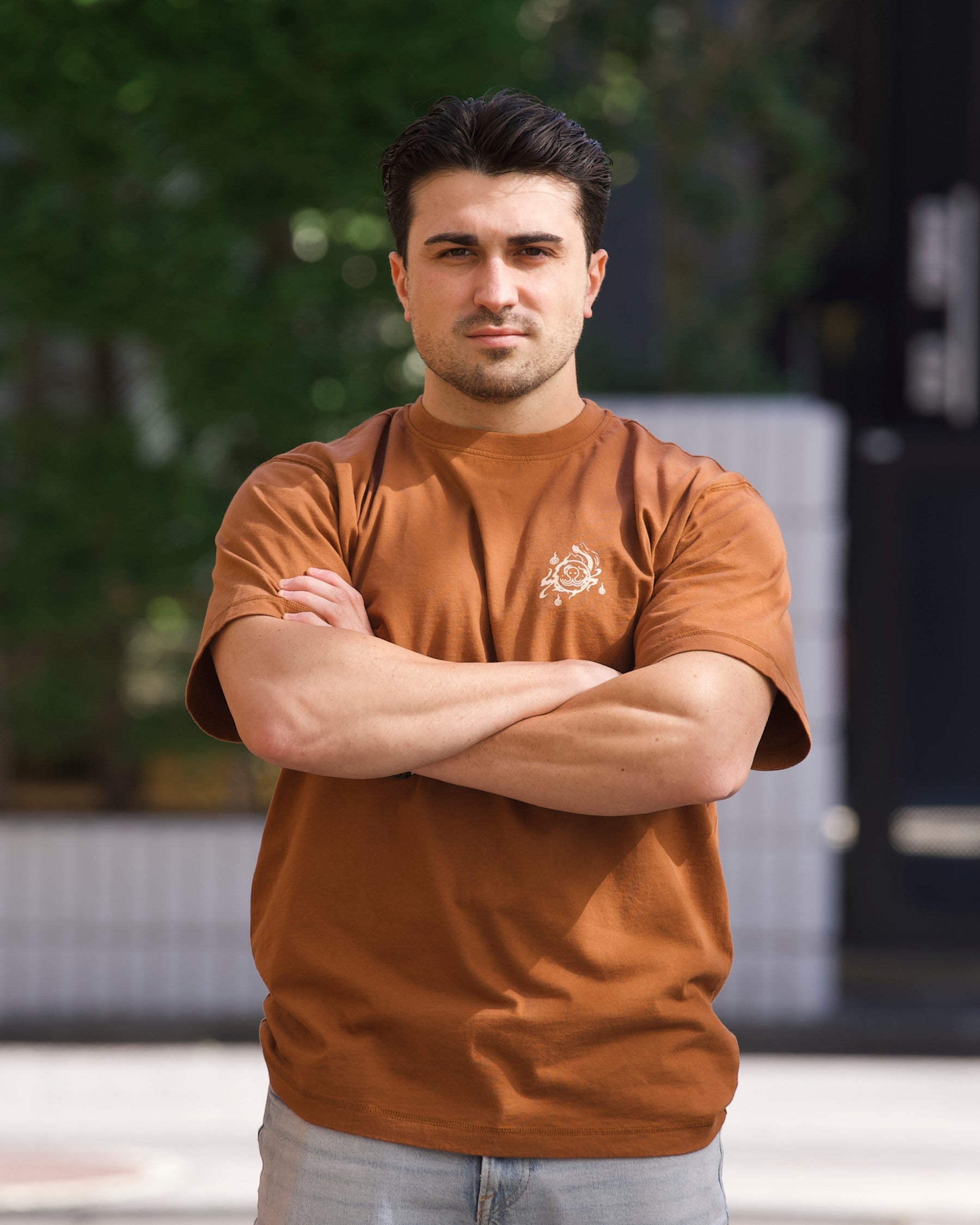 T-shirt Hyakki Yagyō – Brun
