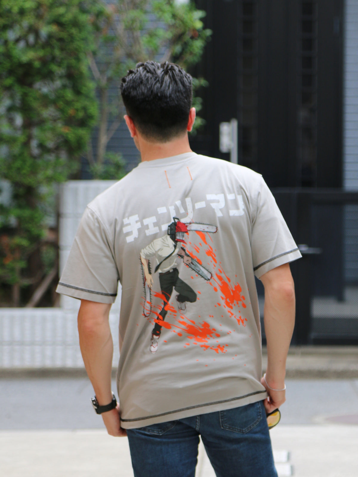 T-shirt Denji Gris - Collection Chainsaw Man