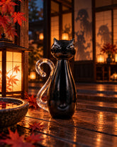 Statuettes en verre soufflé - Chat Noir