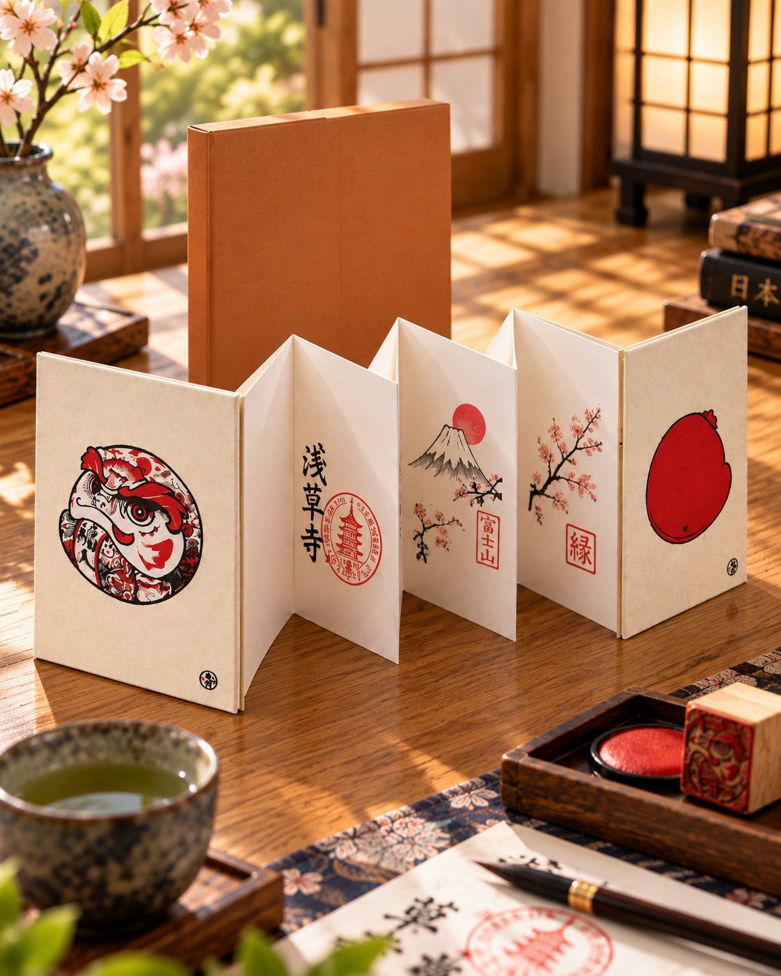 Carnet de tampons Daruma