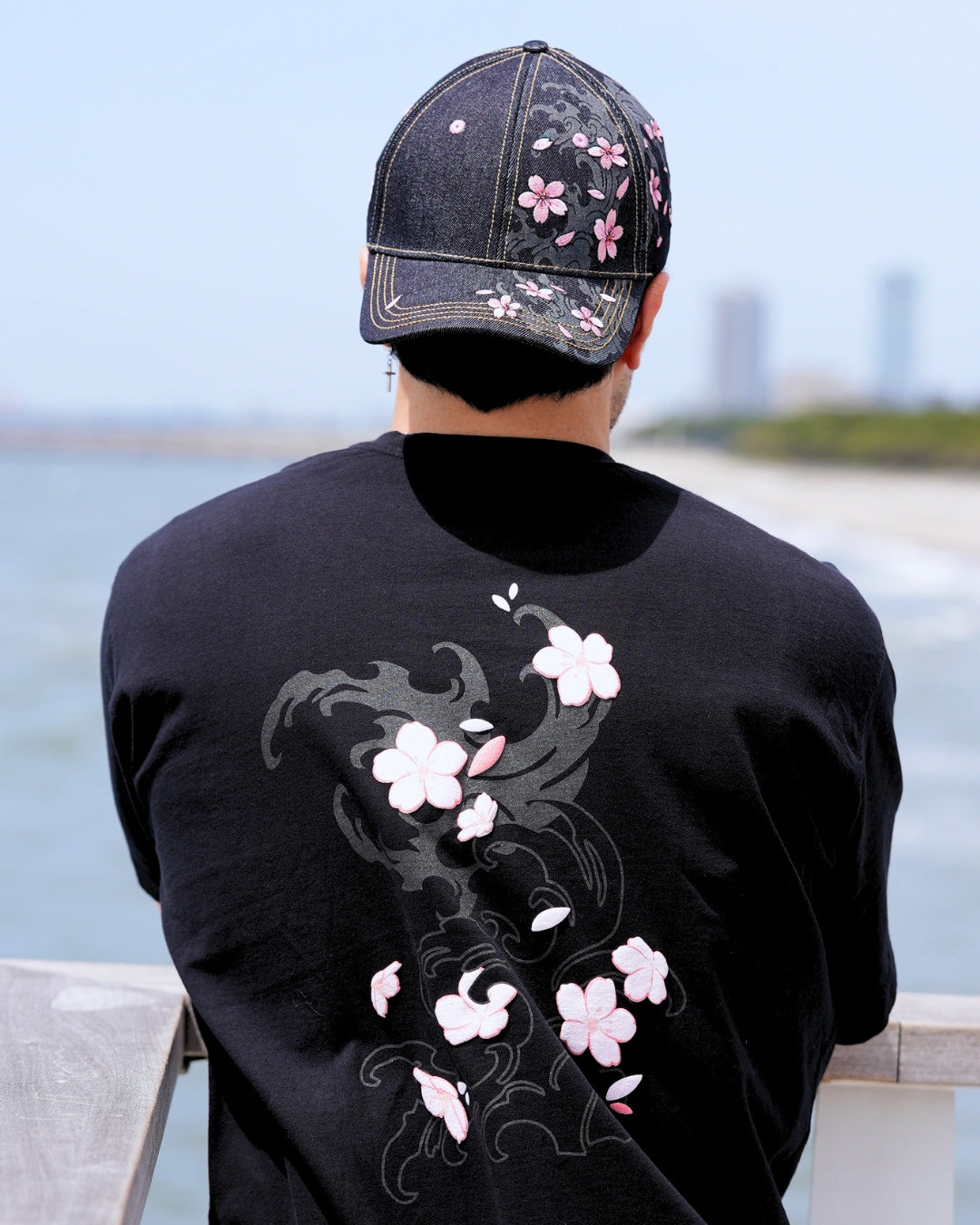 T-shirt Sakura - Noir