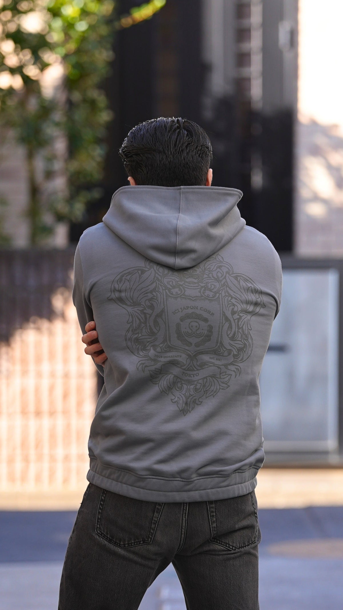 Hoodie Neo Samourai Gris - NOUVELLE COUPE