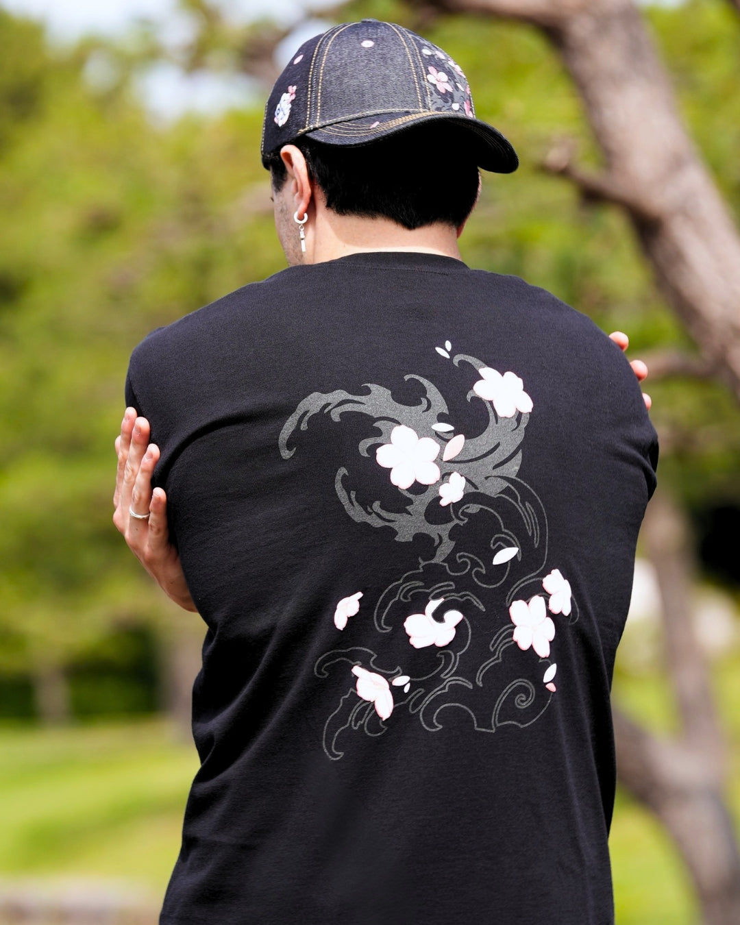 T-shirt Sakura - Noir