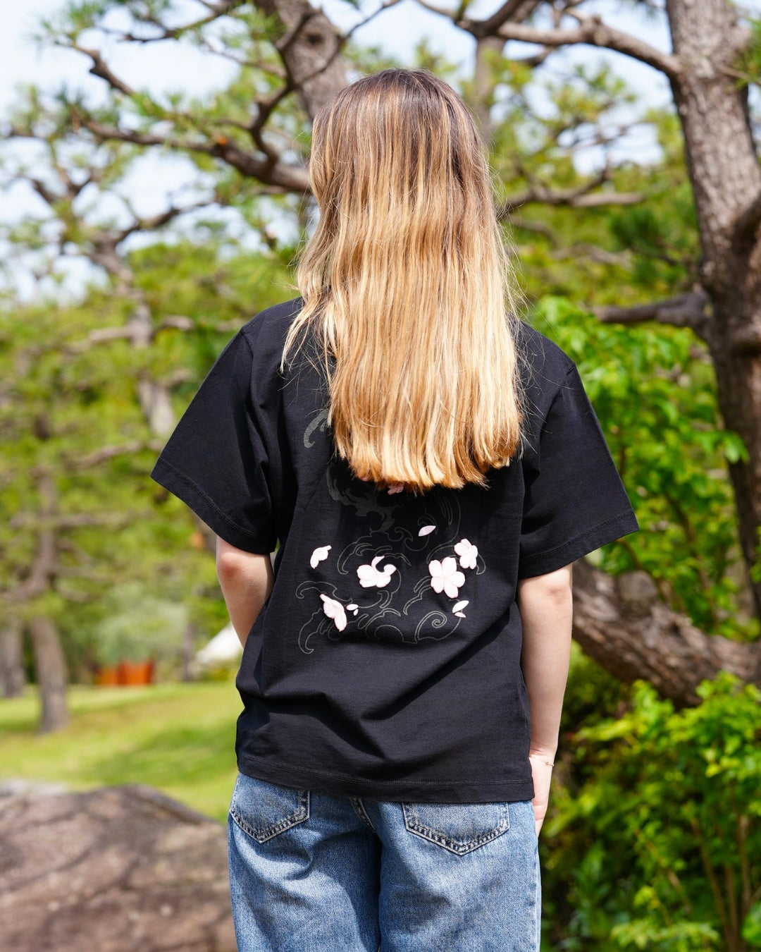 T-shirt Sakura - Noir
