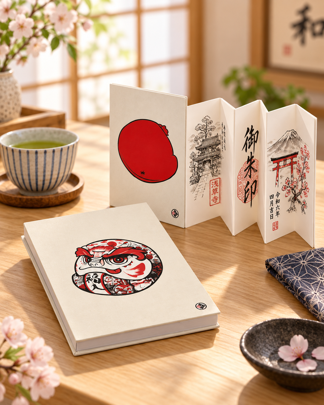 Carnet de tampons Daruma