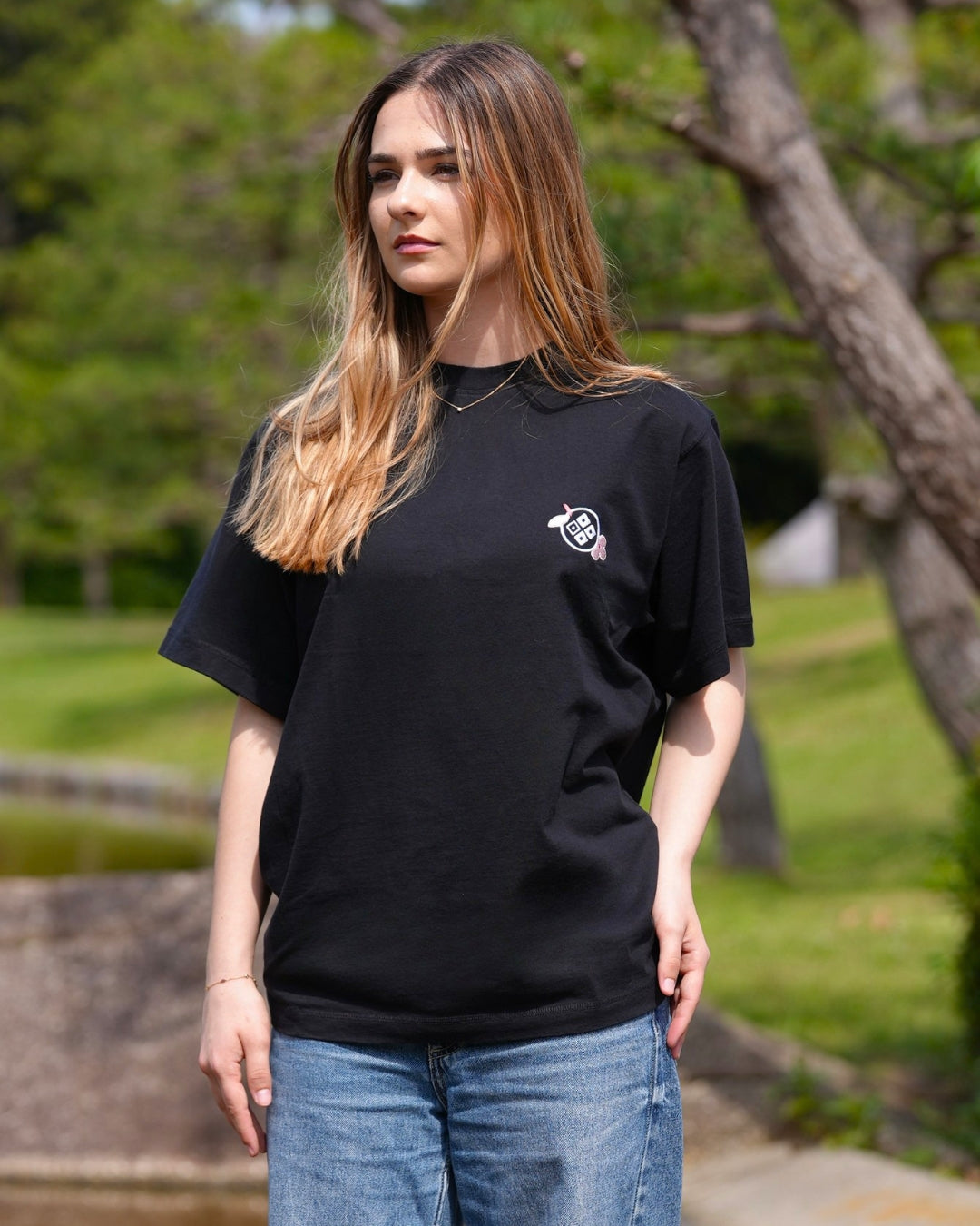 T-shirt Sakura - Noir