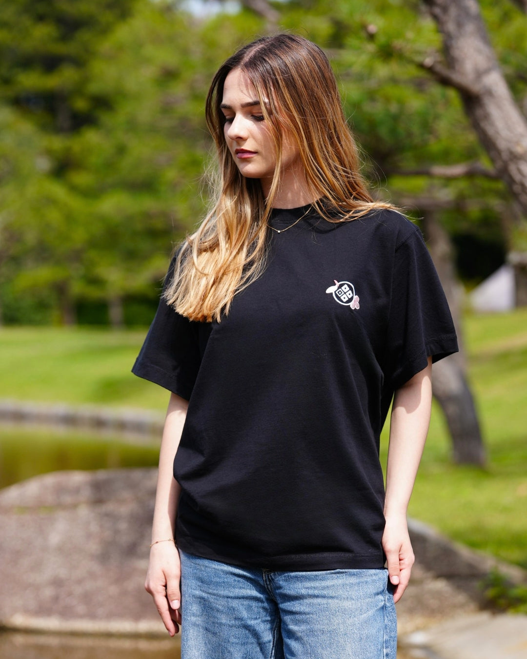 T-shirt Sakura - Noir