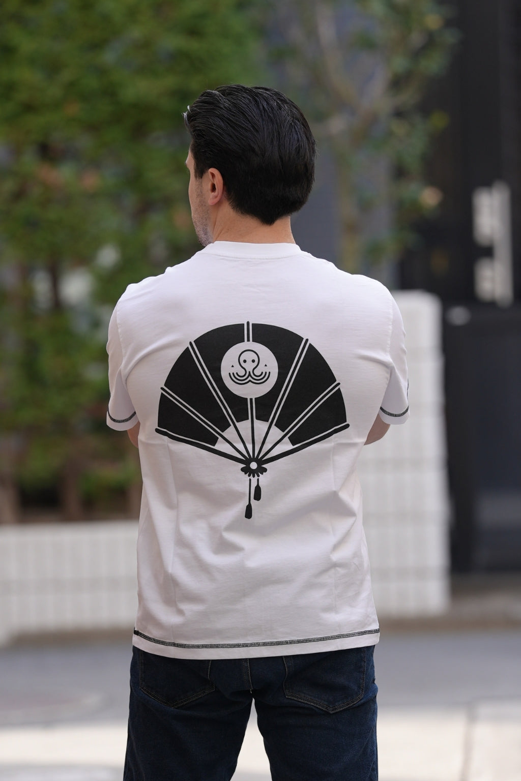 T-shirt Yukata Blanc