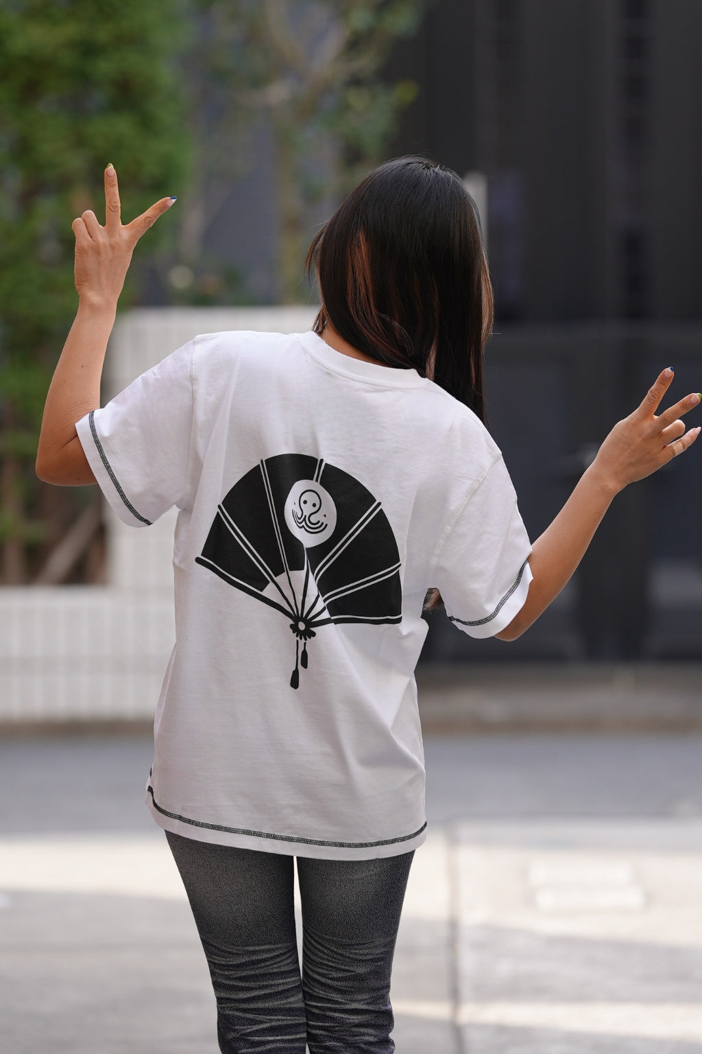 T-shirt Yukata Blanc