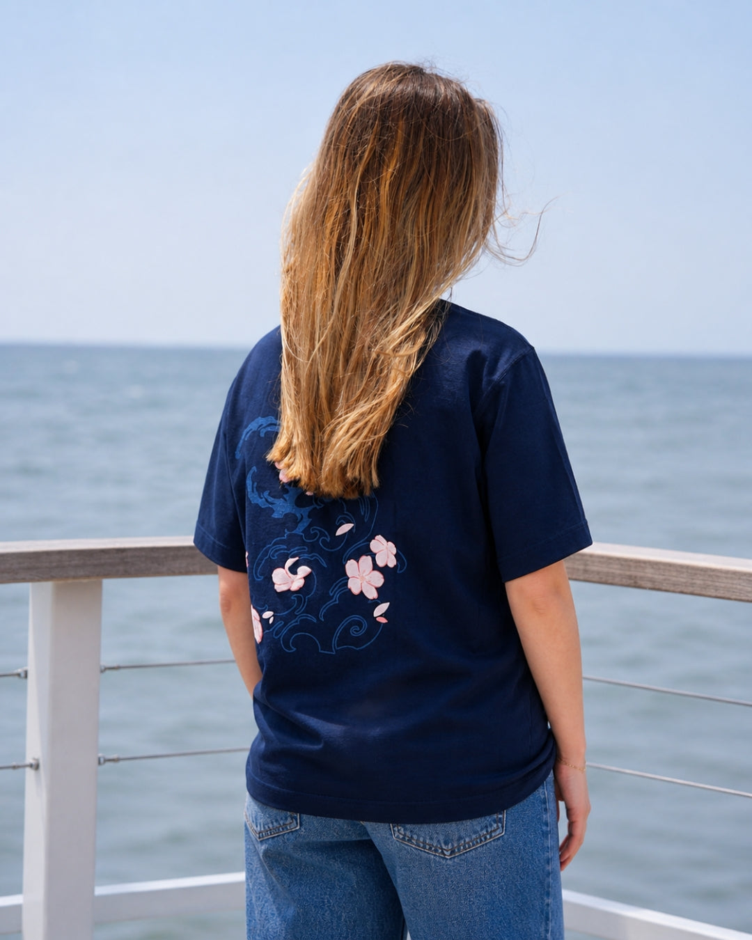 T-shirt Sakura - Bleu (3 participations)