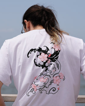 T-shirt Sakura - Blanc