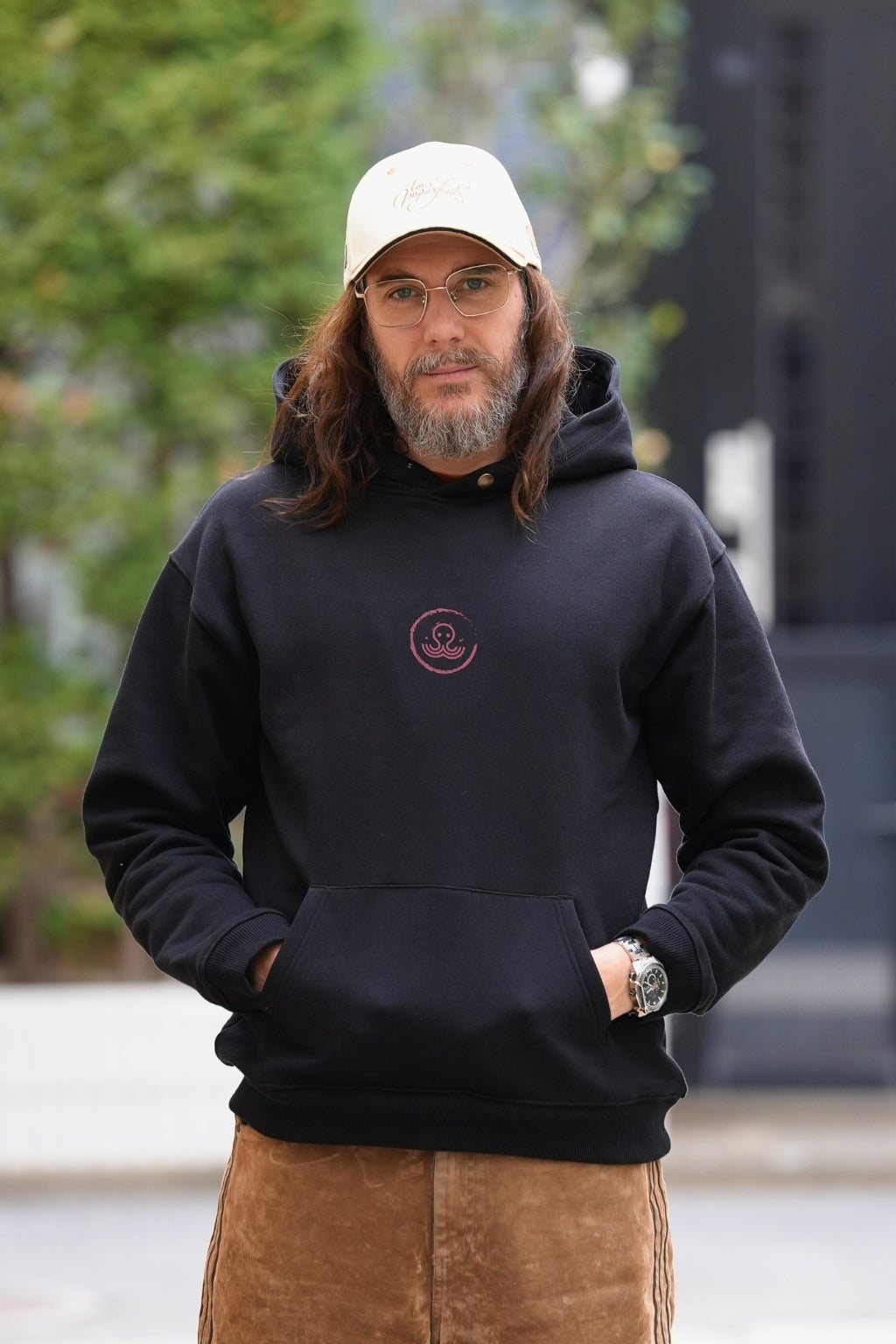 Hoodie Kamon - Black & Red