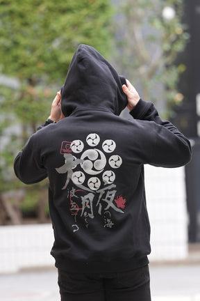 Hoodie Kamon - Black & Red