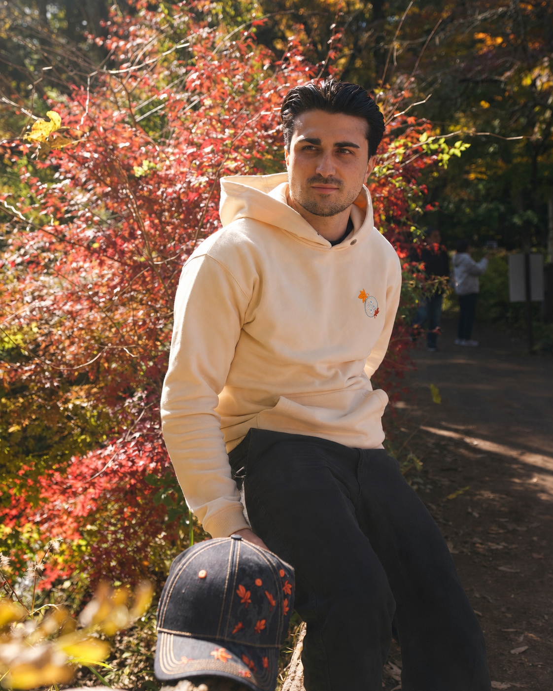 Hoodie Momiji - Beige