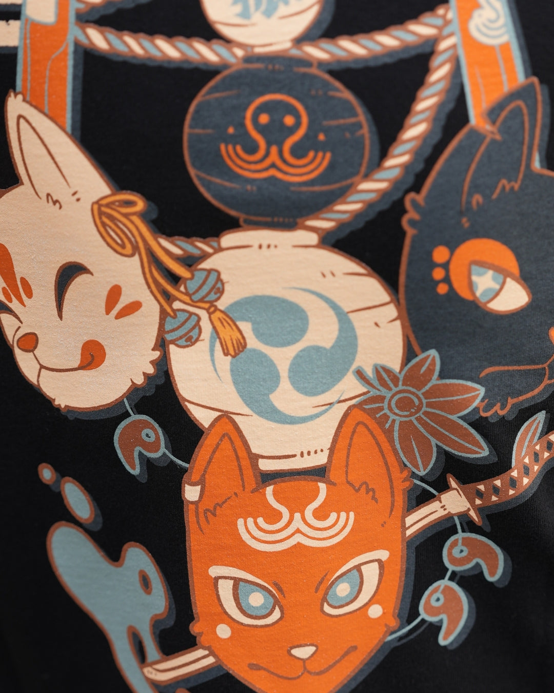 T-shirt Kitsune - Black