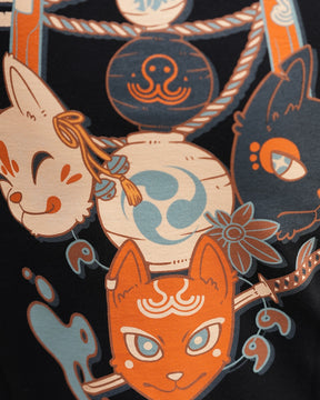 T-shirt Kitsune - Black