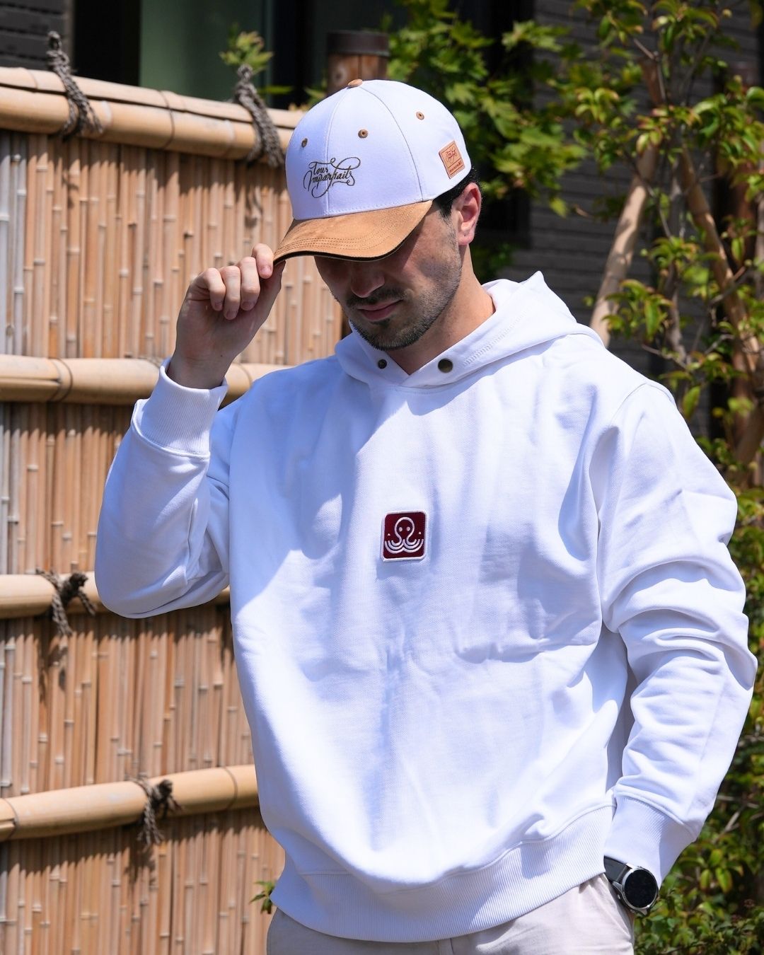 Le hoodie blanc Basics de Tous Imparfaits