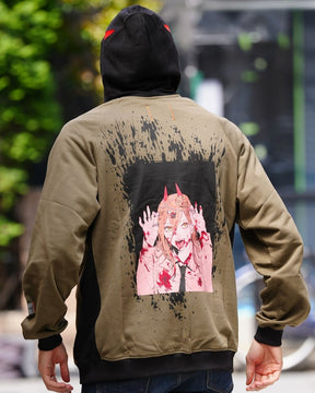 Hoodie Power Kaki