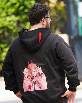 Hoodie Power Black
