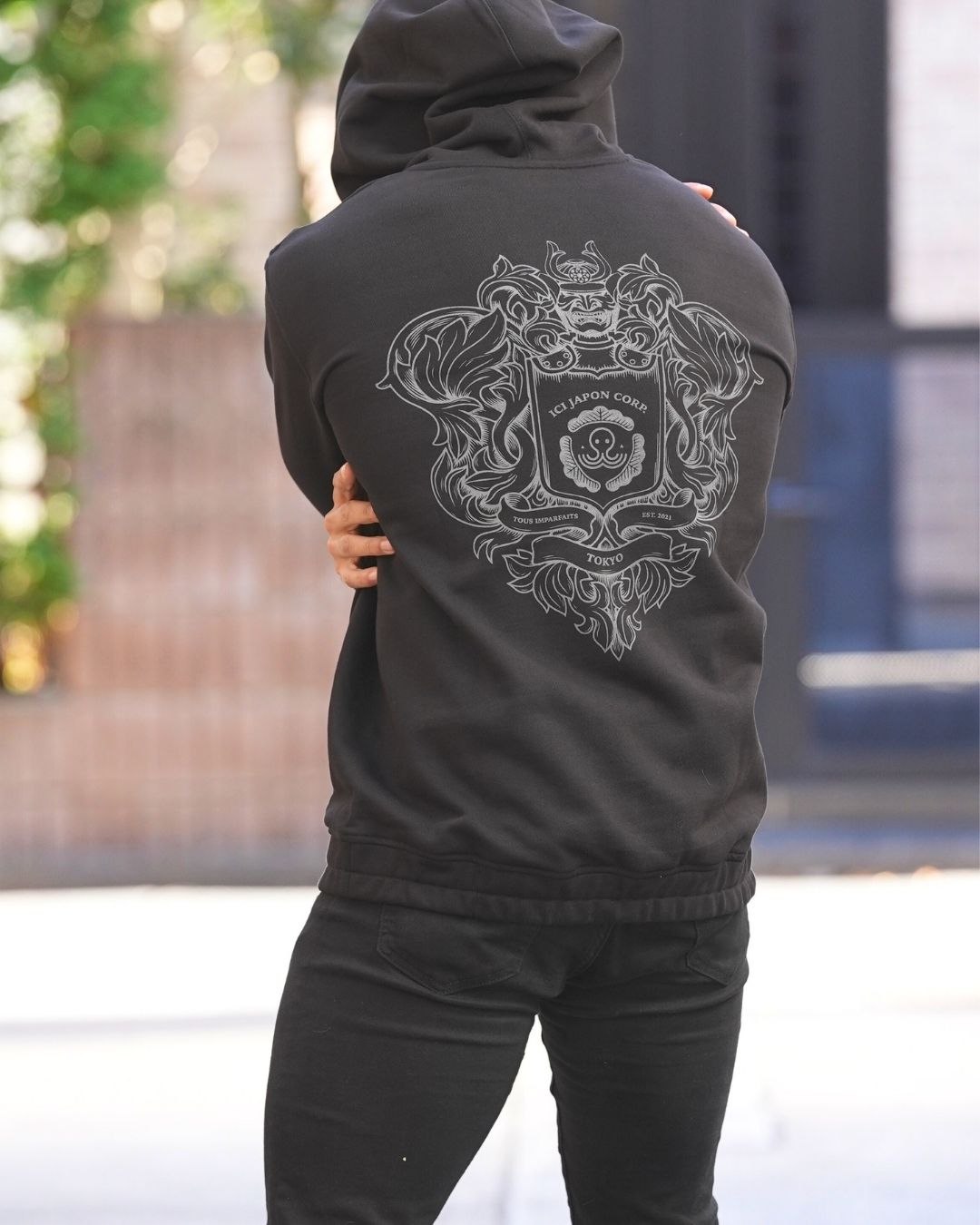 Hoodie Neo Samourai Noir - NOUVELLE COUPE