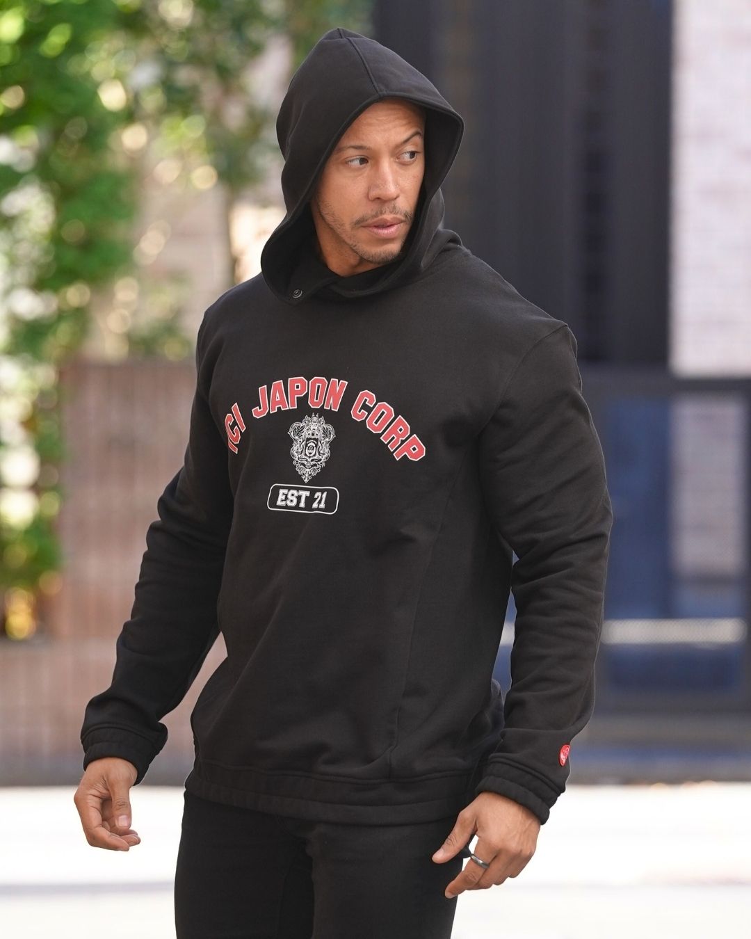 Hoodie Neo Samourai Noir - NOUVELLE COUPE