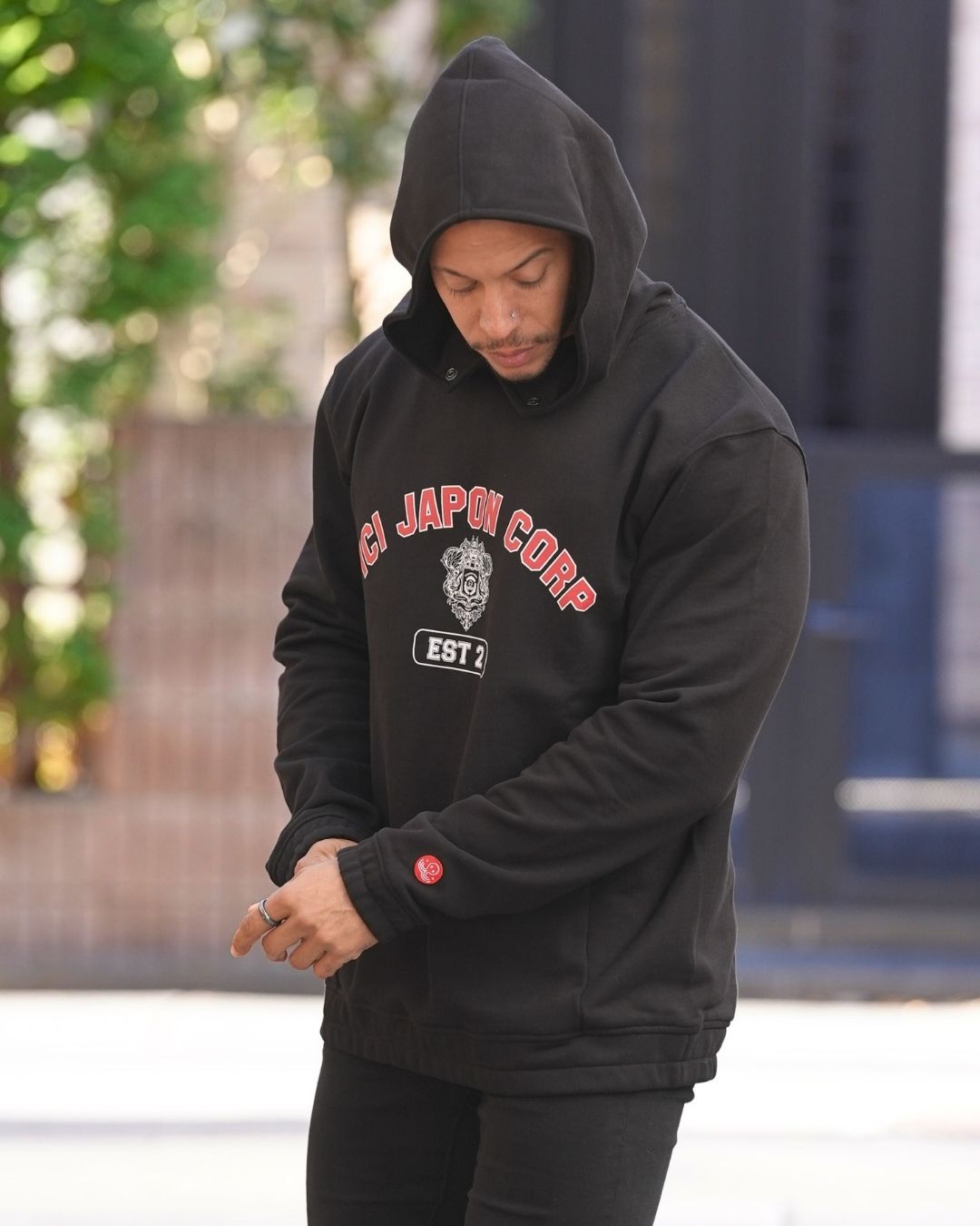 Hoodie Neo Samourai Noir - NOUVELLE COUPE