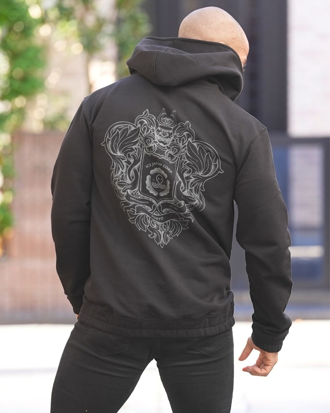 Hoodie Neo Samourai Noir - NOUVELLE COUPE