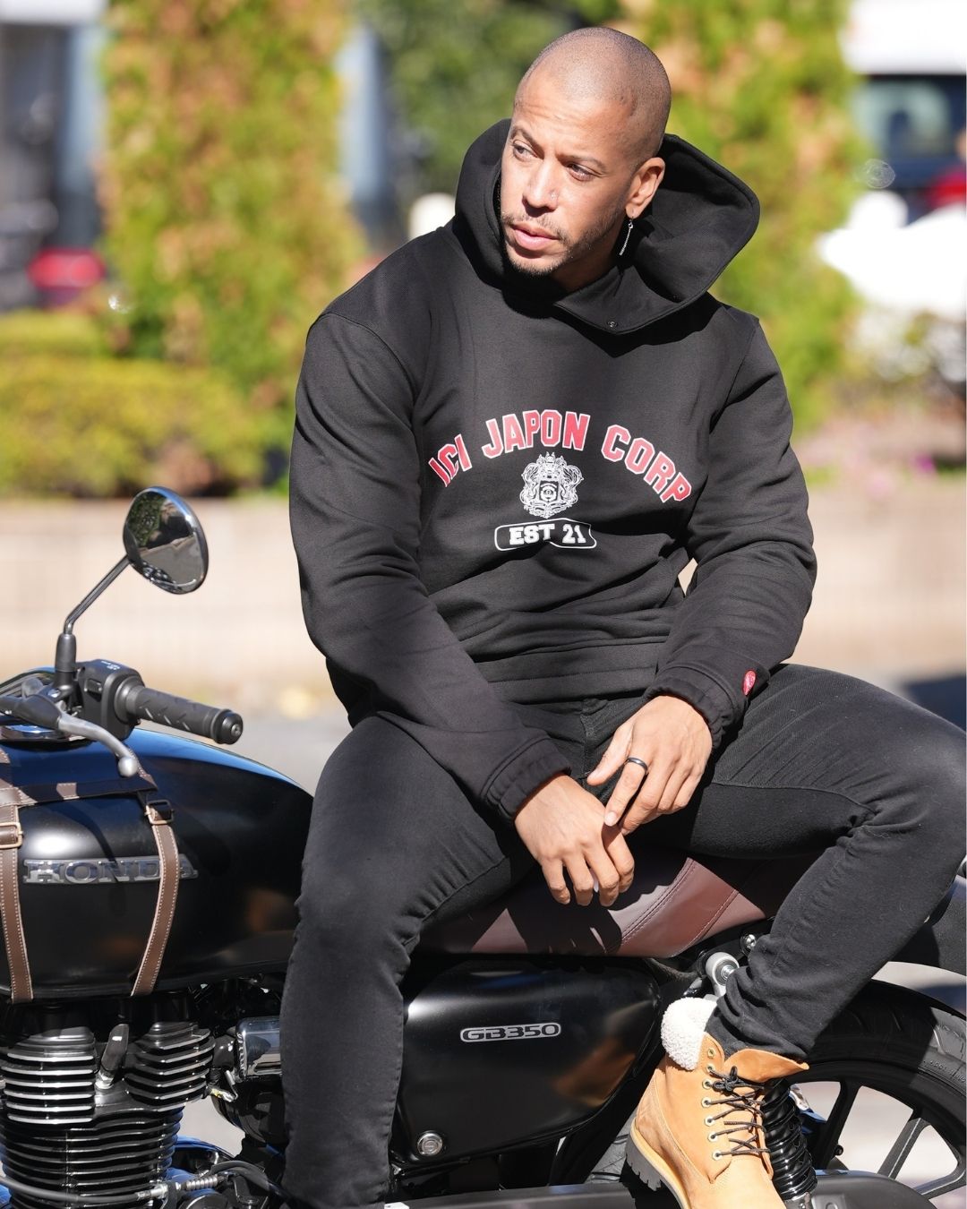 Hoodie Neo Samourai Noir - NOUVELLE COUPE